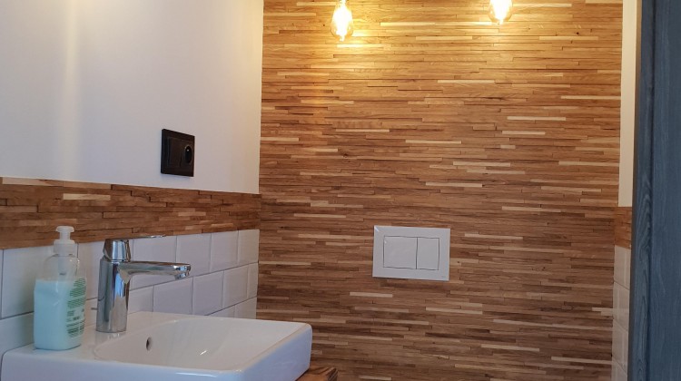 Metzler - Podłogi drewniane - Mozaika przemysłowa dąb na ścianie